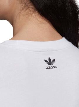 T-Shirt Adidas Logo Weiß Für Damen