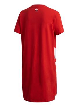 Kleid Adidas Logo Rot für Damen
