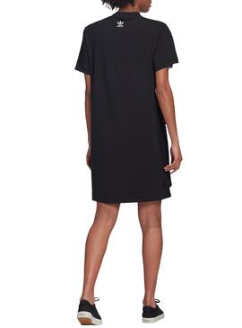 Kleid Adidas Logo Schwarzes Für Damen
