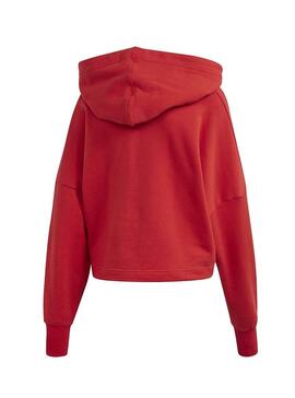 Sweatshirt Adidas Logo Rot Für Damen