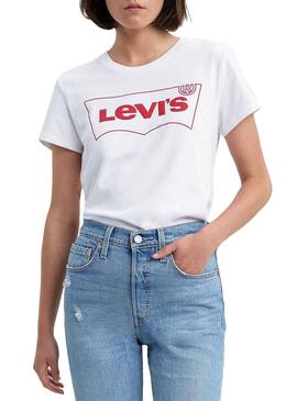 T-Shirt Levis Perfektes T2 Weiß Für Damen