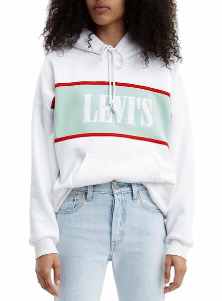 Sweatshirt Levis Cameron Serif Wei F r Damen