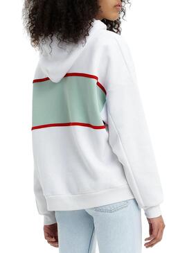 Sweatshirt Levis Cameron Serif Weiß Für Damen