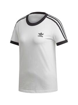 T-Shirt Adidas 3 STR Weiß Für Damen
