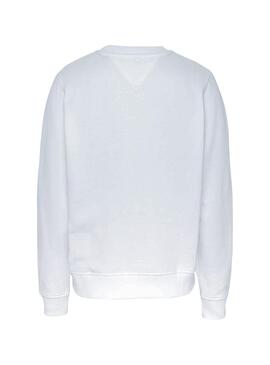 Sweatshirt Tommy Jeans Essential Logo Weiß Damen