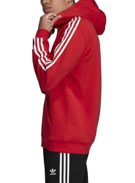 Sweatshirt Adidas 3-Stripes Rot Für Herren