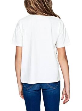 T-Shirt Pepe Jeans Celine Weiß Für Mädchen