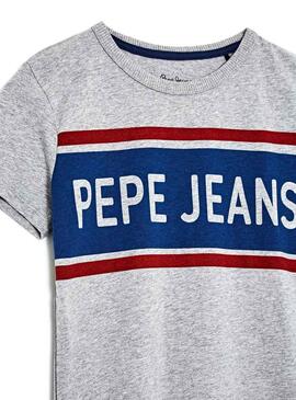T-Shirt Pepe Jeans Talton Grau Für Junge
