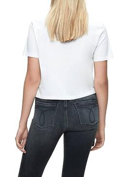 T-Shirt Calvin Klein Love Weiß Damen