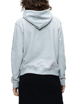 Sweatshirt Calvin Klein Jeans Monogram Grau Damen