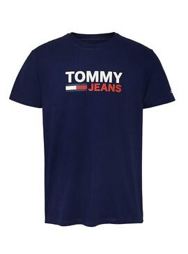 T-Shirt Tommy Jeans Corp Blau Herren