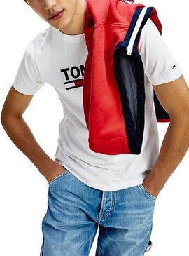 T-Shirt Tommy Jeans Corp Weiß Herren