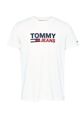 T-Shirt Tommy Jeans Corp Weiß Herren