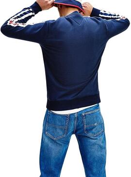 Sweatshirt Tommy Jeans Branded Blau Herren