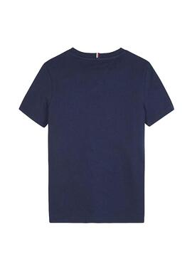 T-Shirt Tommy Hilfiger Round Flag Blau Junge