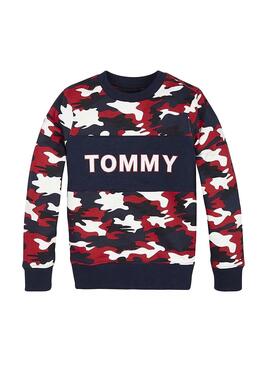 Sweatshirt Tommy Hilfiger Camo Blau Junge