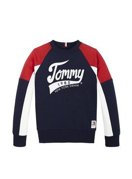 Sweatshirt Tommy Hilfiger 1985 Block Blau Junge