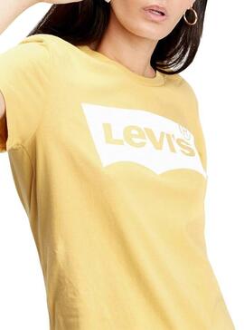 T-Shirt Levis BW Gelb Damen