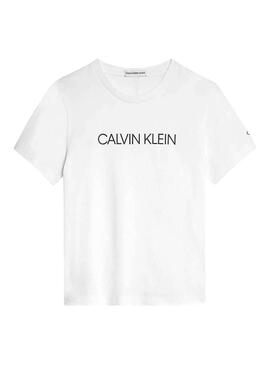 T-Shirt Calvin Klein Institutional White Junge