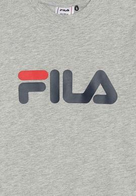 T-Shirt Fila Classic Logo Grau für Mädchen und Jun