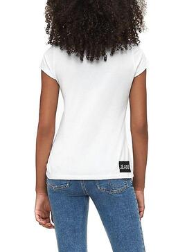 T-Shirt Calvin Klein Institutional White Mädchen