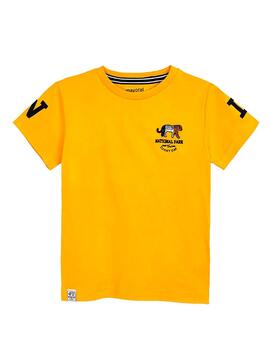 T-Shirt Mayoral Stickerei Sonnenblume für Junge