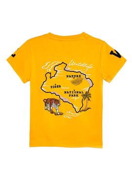 T-Shirt Mayoral Stickerei Sonnenblume für Junge