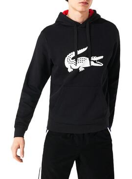 Sweatshirt Lacoste Big Logo Schwarz Herren