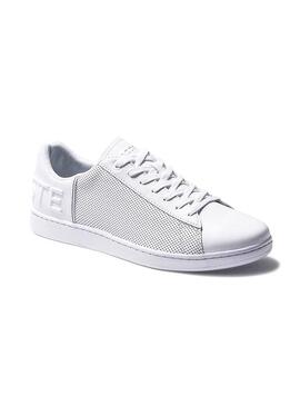 Sneaker Lacoste Carnaby Evo perforiert Weiß