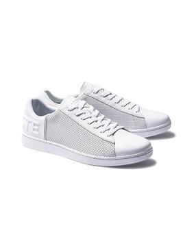 Sneaker Lacoste Carnaby Evo perforiert Weiß