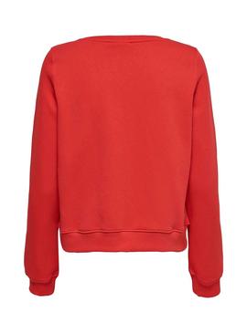 Sweatshirt Only Amina Rot Für Damen