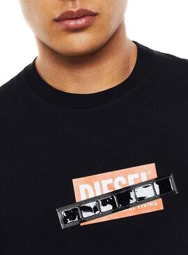 T-Shirt Diesel Diego Schwarz Herren