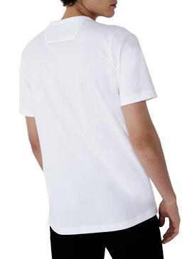 T-Shirt Lacoste Cols Roules TH8384 Weiß Herren