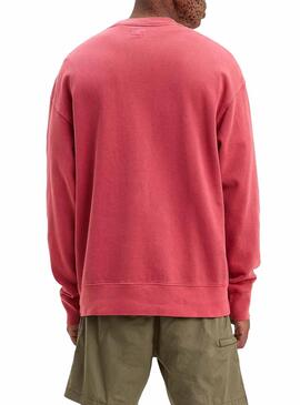 Sweatshirt Levis Authentisches Logo Rot für Herren