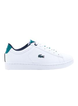 Sneaker Lacoste Carnaby Evo Junior Weiß Junge