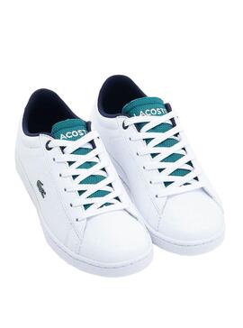 Sneaker Lacoste Carnaby Evo Junior Weiß Junge