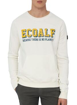 Sweatshirt Ecoalf San Diego Raw Weiß Für Herren