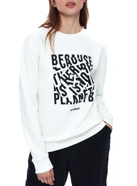 Sweatshirt Ecoalf San Diego Weiß Für Damen