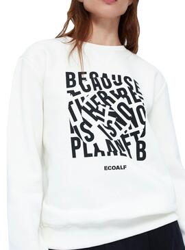 Sweatshirt Ecoalf San Diego Weiß Für Damen