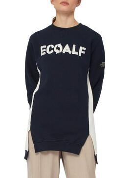 Sweatshirt Ecoalf Hellensville Marine Für Damen