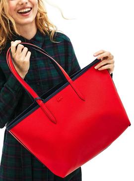 Tasche Lacoste Anna Wende Marino Rot Damen