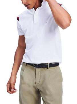 Polo Tommy Hilfiger GS Insert Blanco Para Hombre