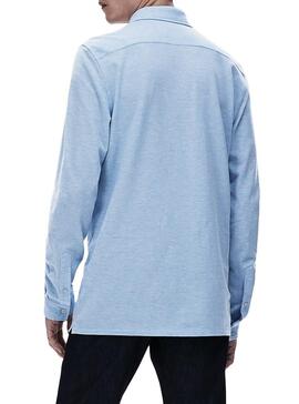 Hemd Lacoste Slim Fit Blau Für Herren