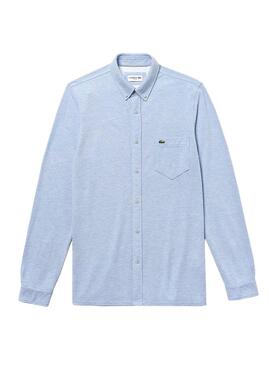 Hemd Lacoste Slim Fit Blau Für Herren