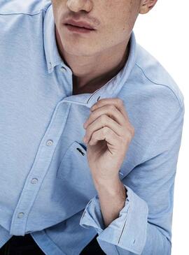 Hemd Lacoste Slim Fit Blau Für Herren