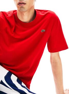 T-Shirt Lacoste Live Paris Rot Für Herren