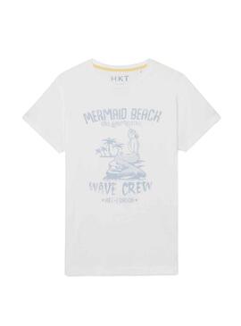 Camiseta Hackett Mermaid Blanco Hombre