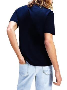 Camiseta Tommy Hilfiger Circular Marino Hombre