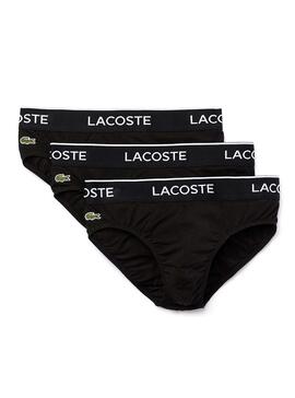 Pack 3 Slips Lacoste Casual Schwarz Für Herren