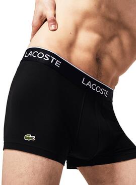 Pack 3 Boxer Lacoste Casual Schwarz Für Herren